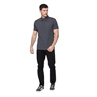 Duck and Cover Mens Slim Fit Chino Cotton Summer Casual Trousers(30W/32L,Black)