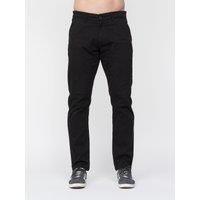 Duck And Cover Moretor Mens Smart Casual Fashion Trousers Chinos Black