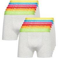 Crosshatch Mens Astral Style Boxer Short (L/GREY MARL)