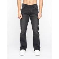 Crosshatch Winsbury Bootcut Jeans Black Wash - W40 L32