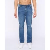 Duck and Cover - Men/'s /'Hydras/' Everyday Essential Slim Fit Straight Leg Casual Jeans (W30 / L32, Mid Wash)