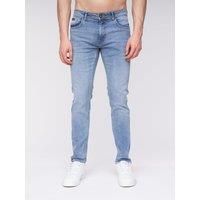 Henleys - Mens ‘MAYHEN’ Slim Fit Cotton Rich Denim Jeans (Light Wash, W32 L32)