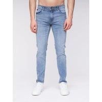 Henleys - Mens ‘MAYHEN’ Slim Fit Cotton Rich Denim Jeans (Light Wash, W38 L34)