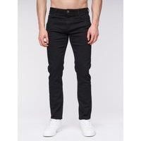 Henleys - Mens ‘MAYHEN’ Slim Fit Cotton Rich Denim Jeans (Black, W36 L32)