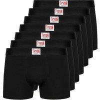 Tyson Mens Comfort BoxerShorts Underwear Boxers Multi Pack 7pk Black