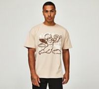 Forever Club Cherub T-Shirt - Beige - Size M