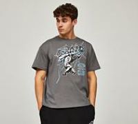 Forever Club Stone T-Shirt - Grey - Size S