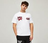 Forever Club Skulla T-Shirt - White - Size L