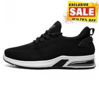 Crosshatch Sandholt FlyKnit Mens Trainers Designer Shoes Casual Sneakers Black