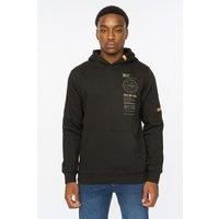 Duck&Cover Men's Ashland Hoodie in Black | Size: Large
