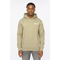 Duck&Cover Men's Marsak V2 Hoodie in Pale Green | Size: Large