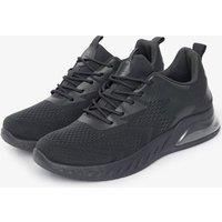 Crosshatch Earsdon Mens Memory Foam Trainers Flyknit Casual Sneakers Grey