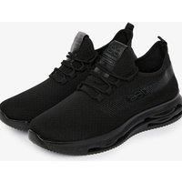 Crosshatch Matfen Flyknit Mens Trainers Designer Gym Shoes Casual Sneaker Black