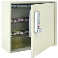 Codelocks Key Secure By Original Key Cabinet with KL1000 Digital Lock 50 Key Hooks in Light Grey Steel