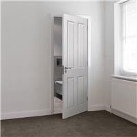 JB Kind Canterbury Internal Door Smooth 35 x 1981 x 610mm in White Mdf