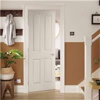 JB Kind Canterbury Internal Door Grained 40 x 2040 x 726mm in White Mdf