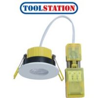 Wessex LED Integrated 6.5W 3CCT Dimmable Fire Rated Downlight IP65 White 600l...