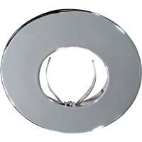 Wessex Electrical Wessex IP20 Compact Fire Rated GU10 Downlight Polished Chrome Bezel Only Steel