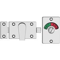 Lockworks Bathroom Indicator Bolt Polished in Chrome