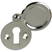Lockworks Victorian Covered Escutcheon Polished in Chrome