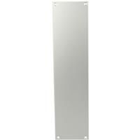 Lockworks Aluminium Finger Plate Satin 300 x 75mm in Chrome