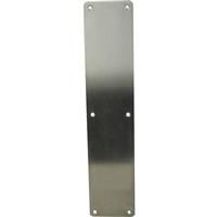 Lockworks Radius Corner Finger Plate 350 x 75mm in Stainless Steel