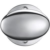 Lockworks Oval Mortice Knob Polished (Pair) in Chrome