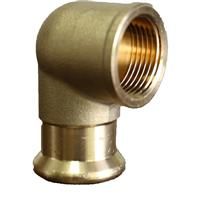 Made4Trade Press Fit Female Elbow Adaptor 15mm x 1/2" Copper