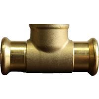 Made4Trade Press Fit Female Tee Adaptor 22mm x 22mm x 1/2" Copper