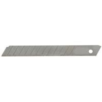 Minotaur Snap Off Knife Blades 9mm (10 Pack) in Silver Rubber/Steel