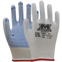 Maverick Safety Maverick MK01 PVC Dot Gripper Gloves Large in White