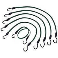 Minotaur Flat Bungee Cord 18mm x 889mm (6 Pack) in Green Plastic