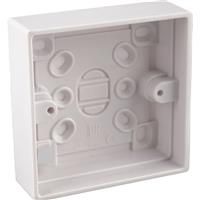 Wessex Electrical Wessex Pattress Box 1 Gang (25mm) in White