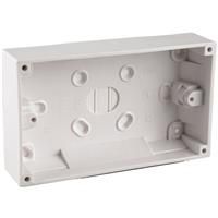 Wessex Pattress Box 2 Gang (32mm) in White