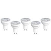 Wessex Electrical Wessex LED GU10 Bulbs 3W Cool White 345lm (5 Pack) Plastic