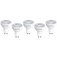 Wessex Electrical Wessex LED GU10 Dimmable Bulbs 3W Cool White 345lm (5 Pack) Plastic