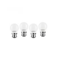 Wessex Electrical Wessex LED Frosted Dimmable Mini Globe Bulb Lamps 3.4W BC Cool White 470lm (4 Pack) Plastic
