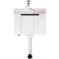 Flume Plastic Wall Hung Cistern in White