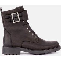 Clarks Women's Orinoco 2 Leather Lace Up Boots - Black - UK 3