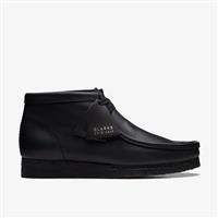 CLARKS Originals Mens Leather Wallabee Boots (Black)