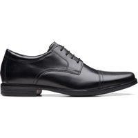 Clarks Men/'s Howard Cap Oxford, Black (Black Leather), 7 UK