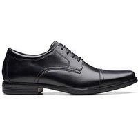 Clarks Men/'s Howard Cap Oxford, Black Leather, 8 UK