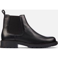 Clarks Orinoco 2 Lane Leather Boots In Black Standard Fit Size 3