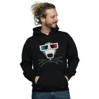 Disney Men/'s Nightmare Before Christmas Jack Skellington 3D Glasses Hoodie Black XXXXX-Large