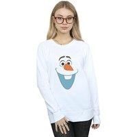 Disney Women/'s Frozen Olaf Face Sweatshirt White XX-Large