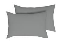 Argos Home Cotton Tencel Standard Pillowcase Pair  Grey