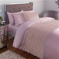 Argos Home Blush Sparkle Velvet Bedding Set - Double