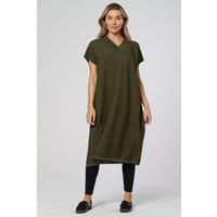 Knitted Midi V-neck Dress