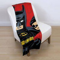 Lego Batman And Robin Kapow Fleece Blanket