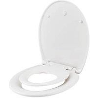 Havel Soft-Close with Quick-Release Toilet Seat Duraplast White (692JK)